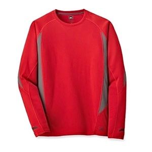 REI Red Long Sleeve Hiking Running Shirt